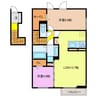 メゾン　ソレイユ 2LDKの間取り