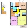 メゾン　ソレイユ 2LDKの間取り