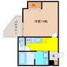 ALEGRIA大津 1Kの間取り