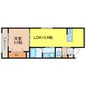 ブライトグランデ大津南志賀 1LDKの間取り