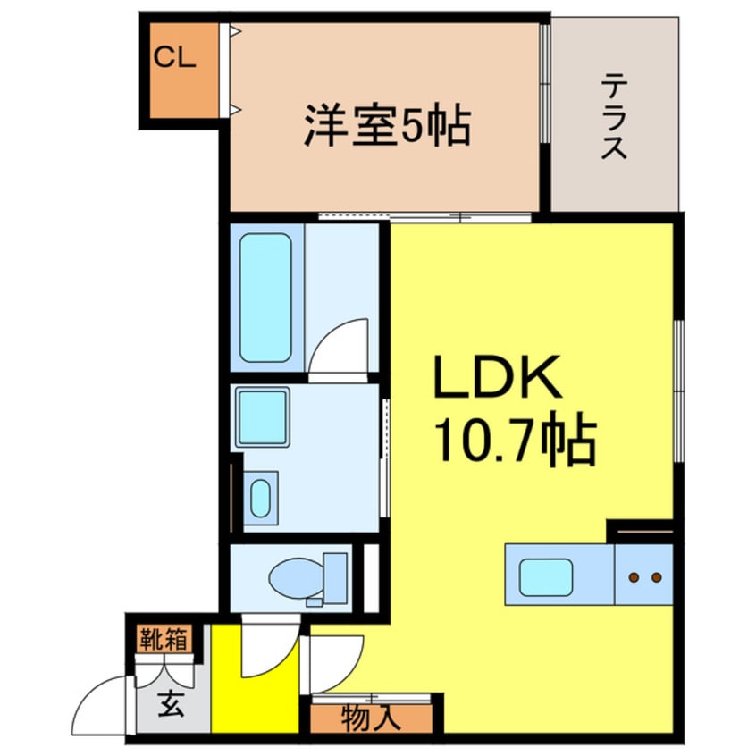 間取図 ウォグノォつきのわ