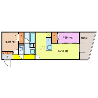 間取図 DROOM東矢倉