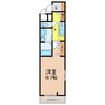 ウエスト　コミタリアⅢ 1Kの間取り