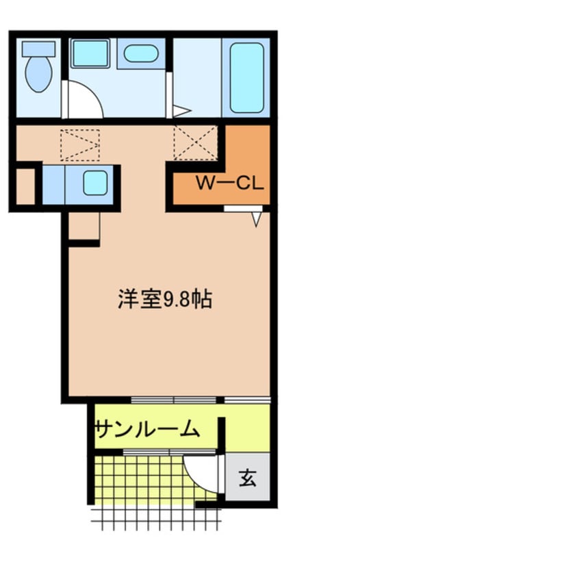 間取図 上月ハイツ