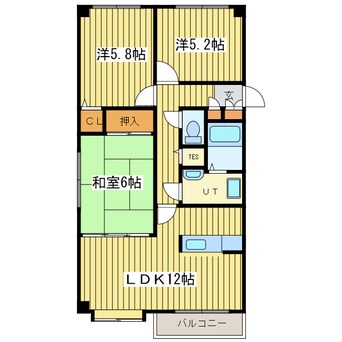 間取図 第２エクセルナガタ