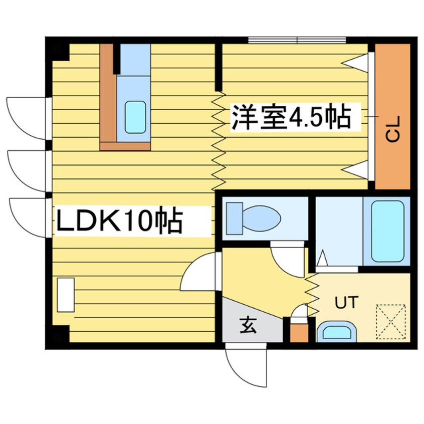 間取図 札幌市営地下鉄東豊線/元町駅 徒歩7分 2階 築31年