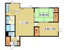 ハイツ２５ 2LDKの間取り
