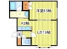 ビブレ５１０ 1LDKの間取り