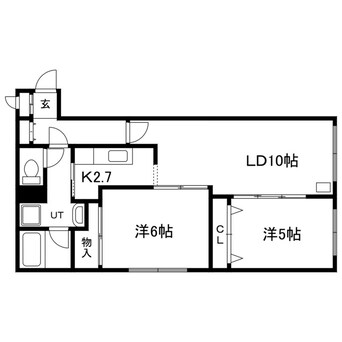 間取図 シルキーハイツ新道東