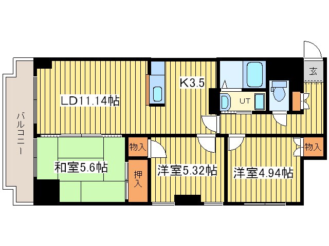 間取り図 ＶestLife　ＴＡＫＡＫＵＷＡ