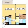 City Residence 元町　【シティレジデンス元町】 1LDKの間取り