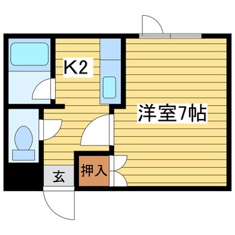 間取図 札幌市営地下鉄東豊線/新道東駅 徒歩1分 3階 築30年