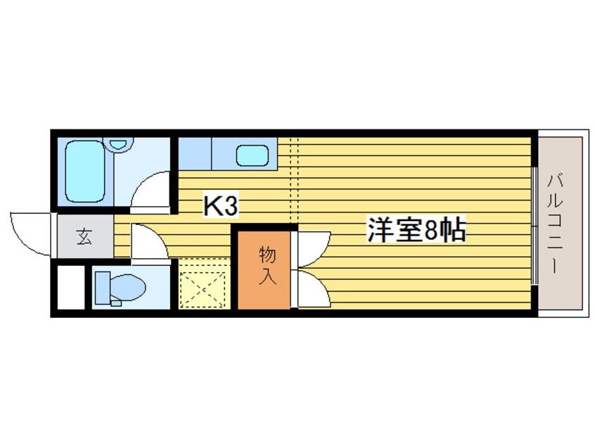 間取図 第８ふじビル