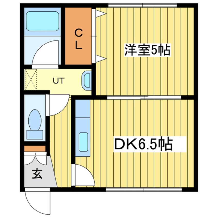 間取図 メゾンエクレーレ北２６条