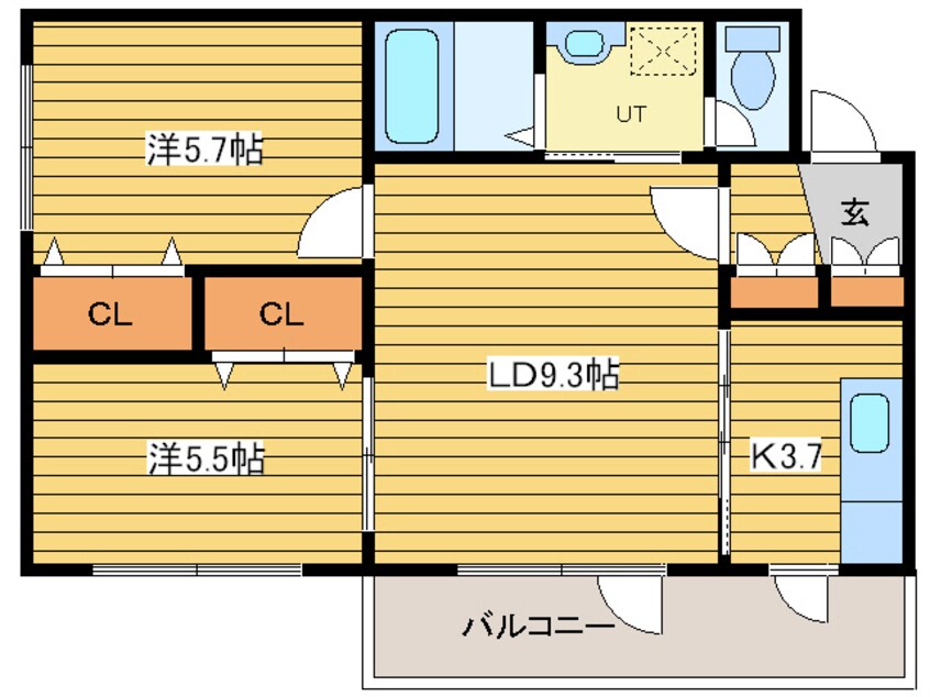 間取図 城川マンション