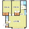 ツインクルハイツ 2LDKの間取り