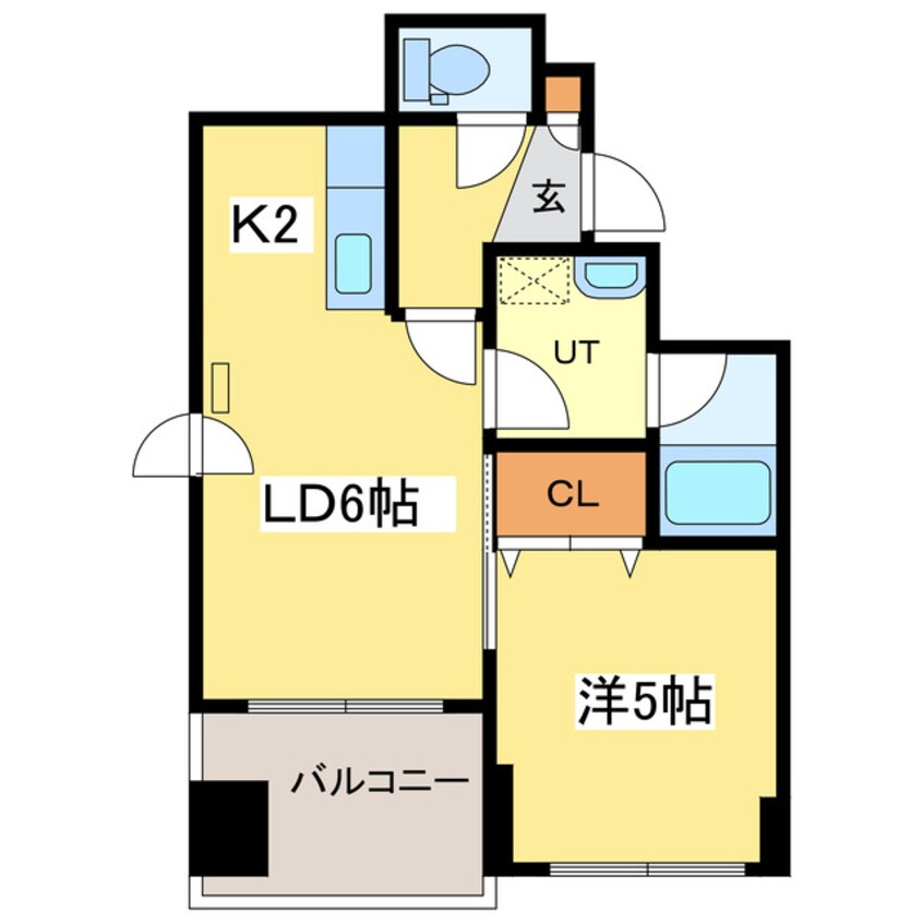 間取図 Kahala Court 2nd