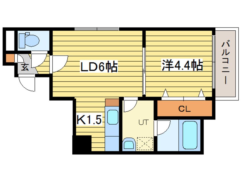 間取図 ラッフルズコート