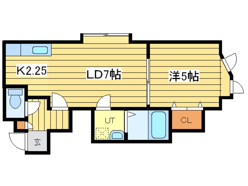 間取図 シューストリングス