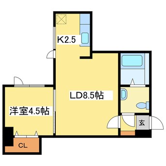 間取図 ブランノワールＮ１４．Ｅｘｅ