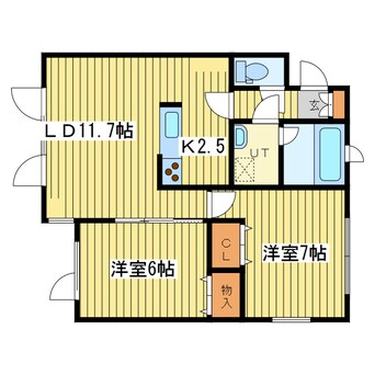 間取図 パーセルＮ２８