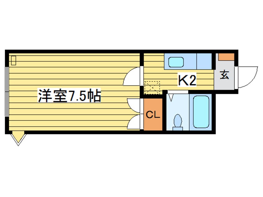 間取図 グラムール南平岸