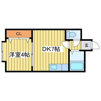 間取図 アークコート東区役所前Ⅱ