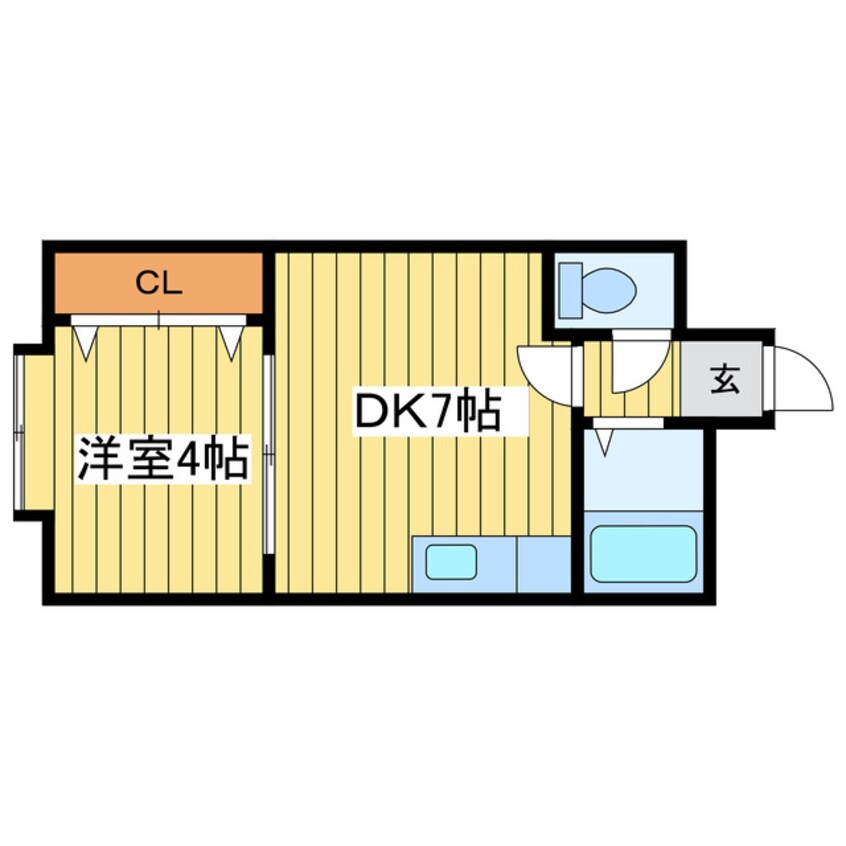 間取図 アークコート東区役所前Ⅱ