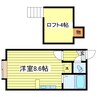 メゾンドリラ 1Kの間取り