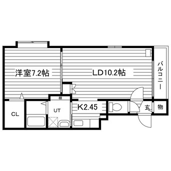 間取図 札幌市営地下鉄東豊線/新道東駅 徒歩8分 4階 築21年