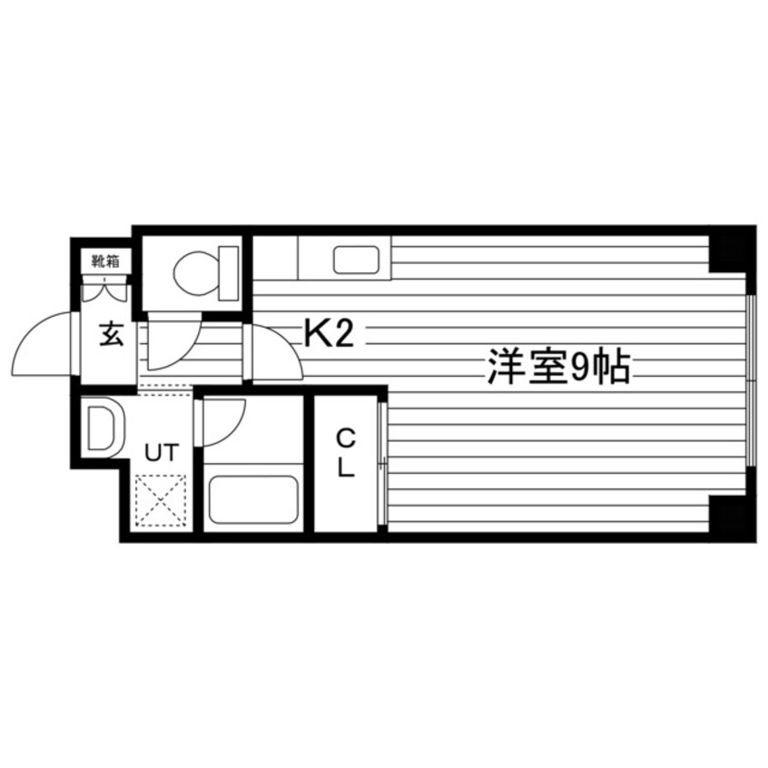 間取図 札幌市営地下鉄南北線/北１８条駅 徒歩8分 2階 築27年