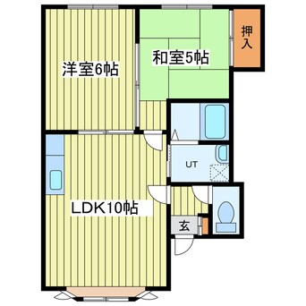 間取図 コーポカルミア