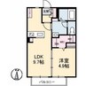 ベルエア 1LDKの間取り
