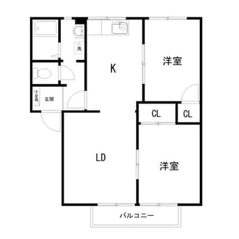 間取図 リバティヴィラK