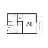 上田ハイツ 1Kの間取り