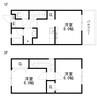ブルックスタウン 2DKの間取り