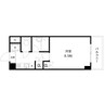 セレナールIZUMI 1Kの間取り