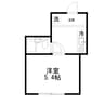 シンフォニー 1Kの間取り