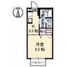 イーストレイク 1Kの間取り