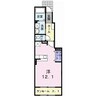 アルティシモ 1Rの間取り