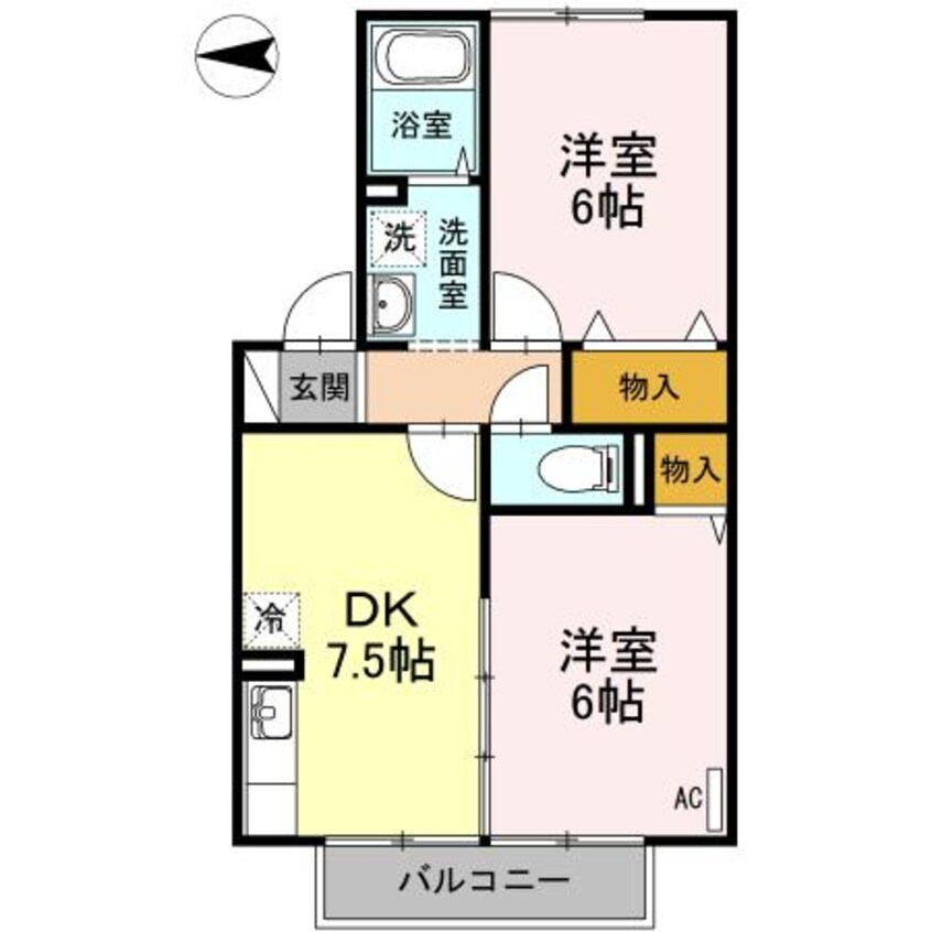 間取図 サウスフラッツⅡ