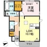 ル・アーブル 1LDKの間取り