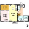 デァ・モント 1LDKの間取り