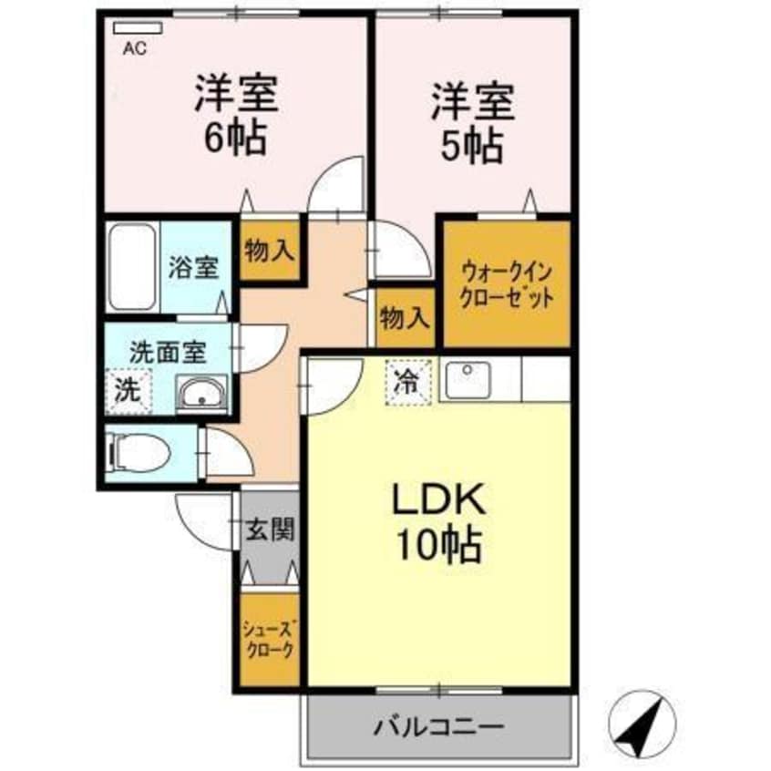 間取図 ブランドールH