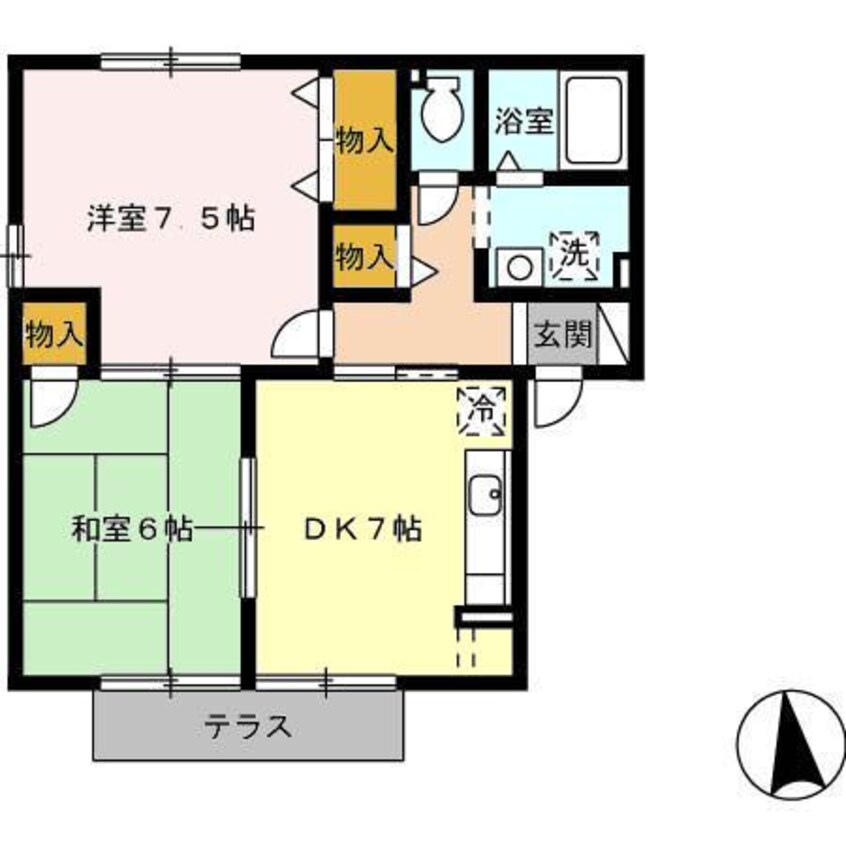 間取図 リバティM２