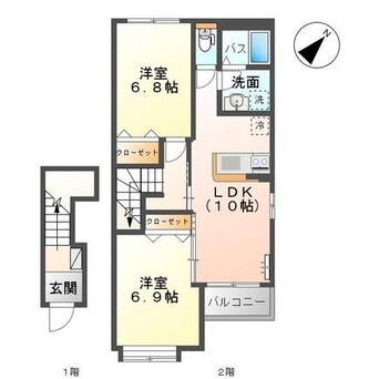 間取図 コート　フレッサ