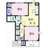 ウェアーハウスA 2DKの間取り