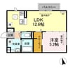 アルヴィータ 1LDKの間取り