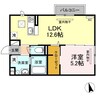 アルヴィータ 1LDKの間取り