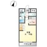 グレースワン松下 1Kの間取り
